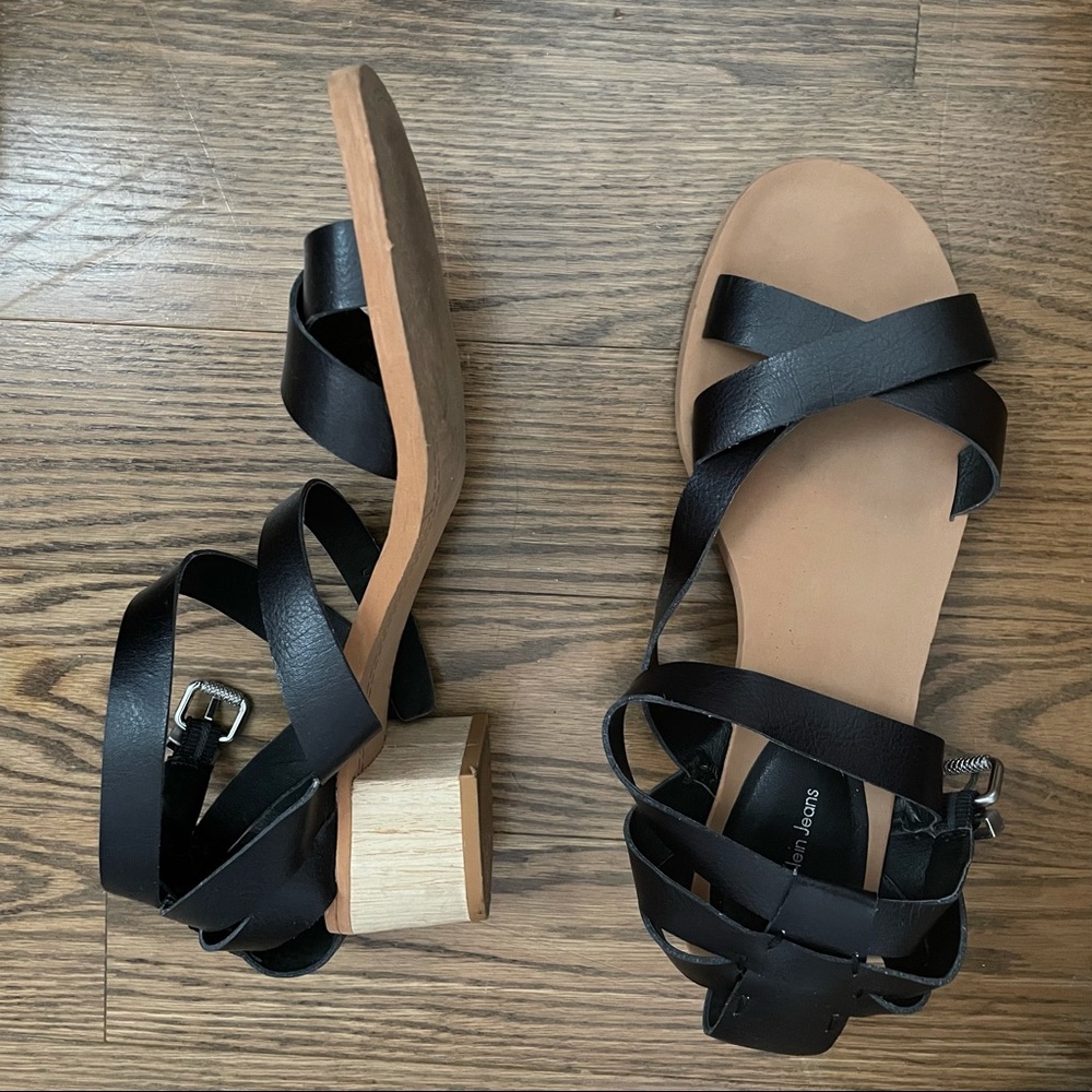 Calvin Klein Jeans leather sandals